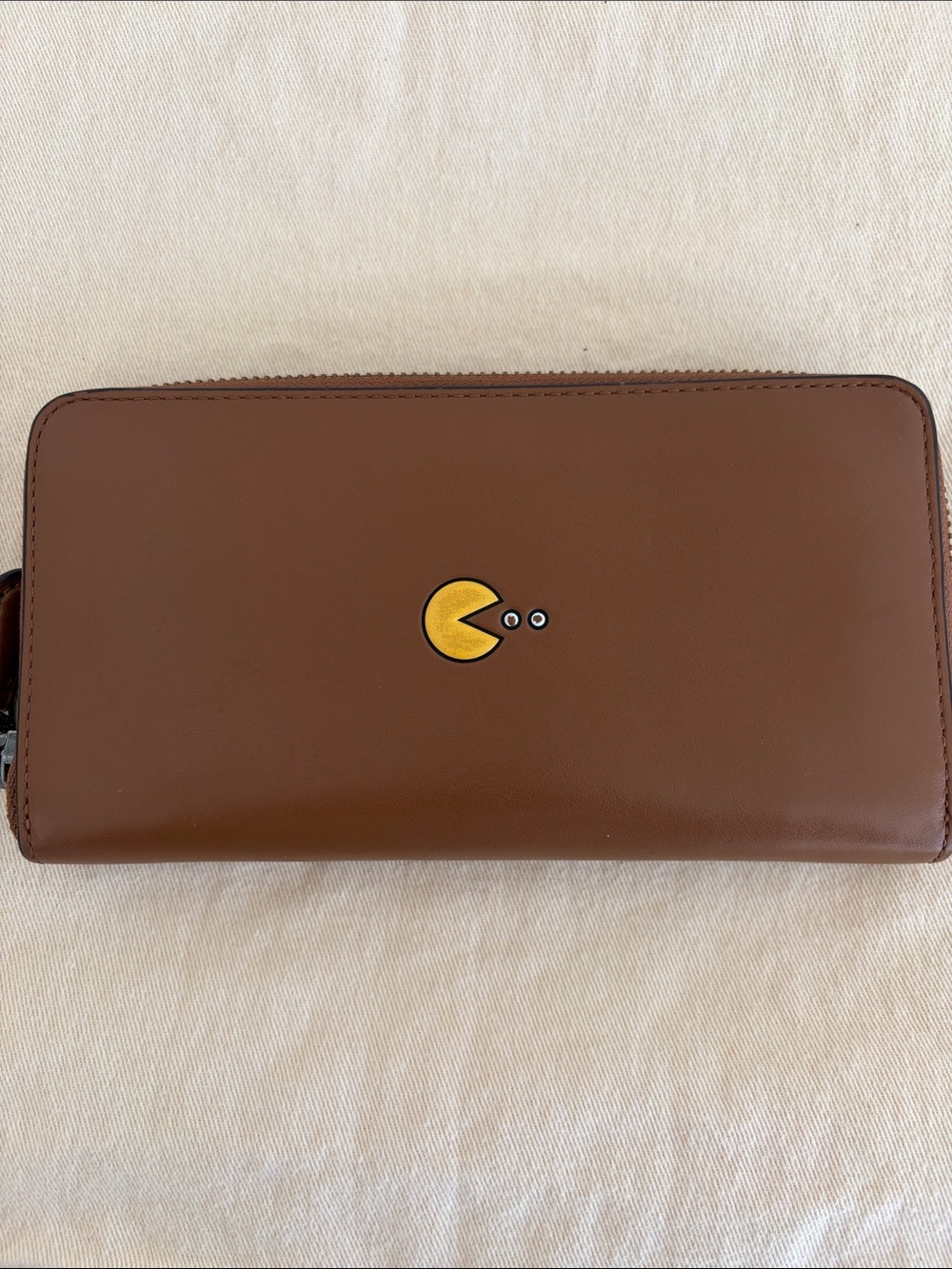Coach Brown Pebbled Leather Shoulder Bag with Matching Brown Wallet - Picture 7 of 10